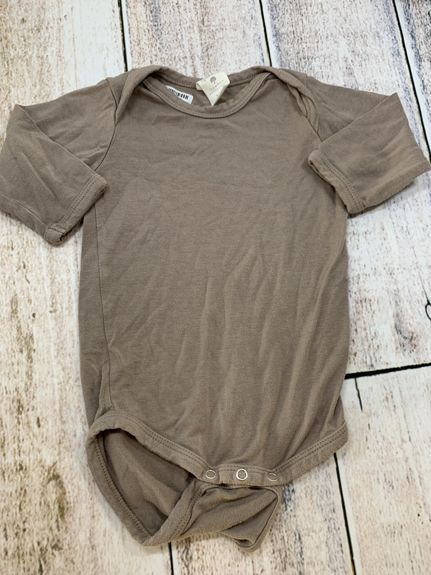 Kate Quinn Unisex Tan Onesie Size: 3-6 months Tan