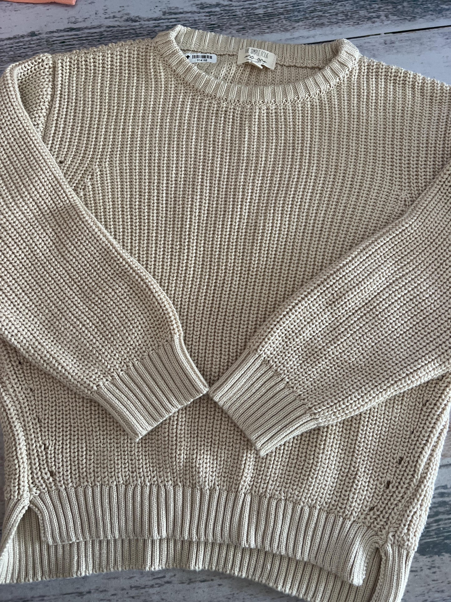 The Simple Folk Unisex Tan Sweater Size: 6 Tan