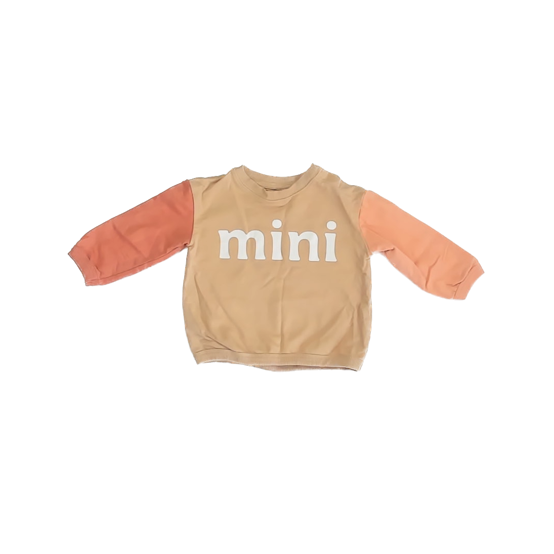 Little Co. Unisex Tan Sweatshirt Size: 12 Months Tan