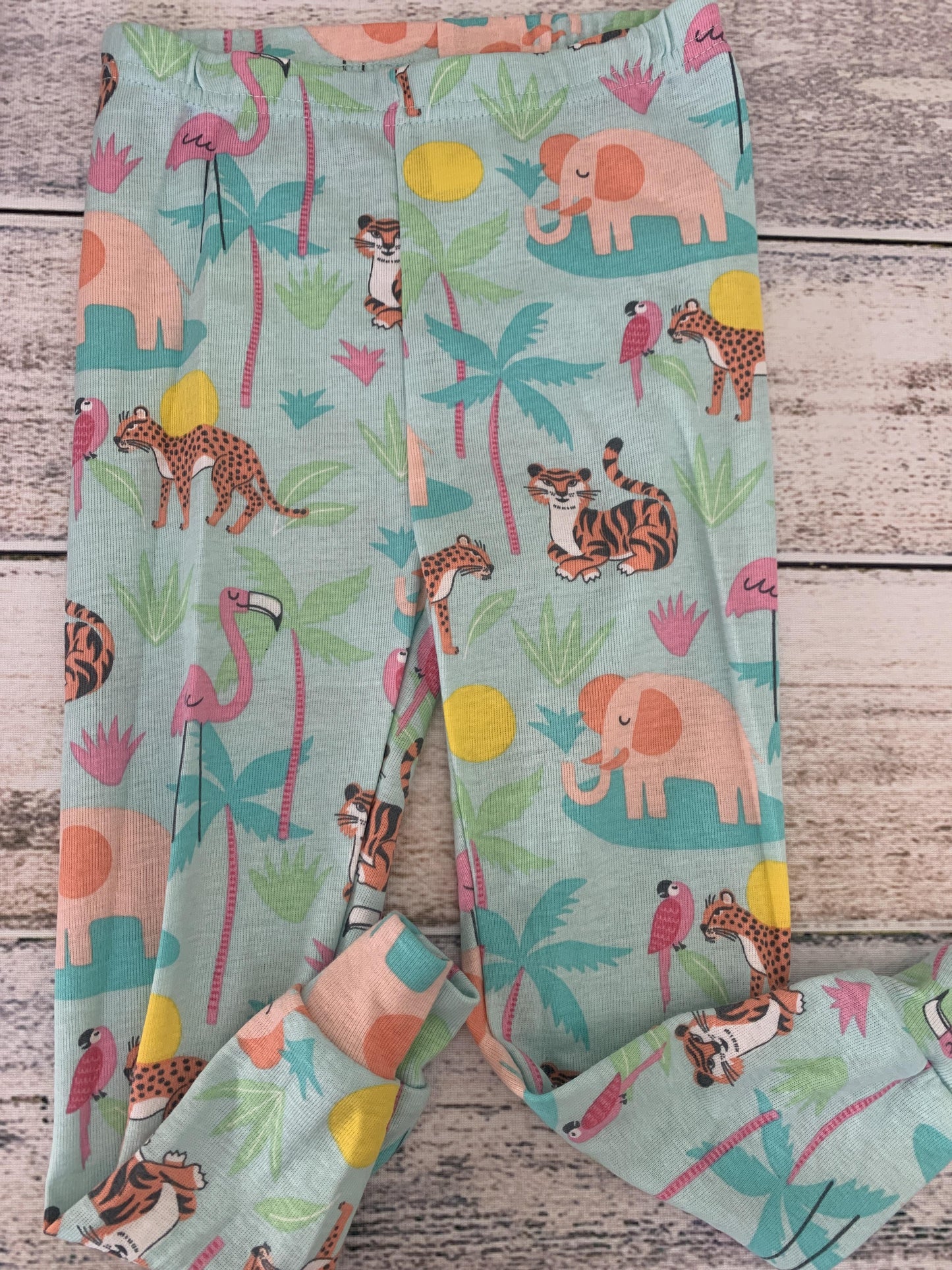Children's Place Girls Teal | animals Pajamas Size: 2T Teal | animals