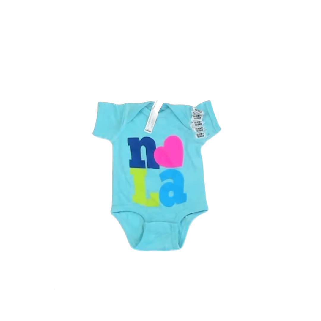 Rabbit Skins Girls Teal | NOLA Onesie Size: Newborn Teal | NOLA