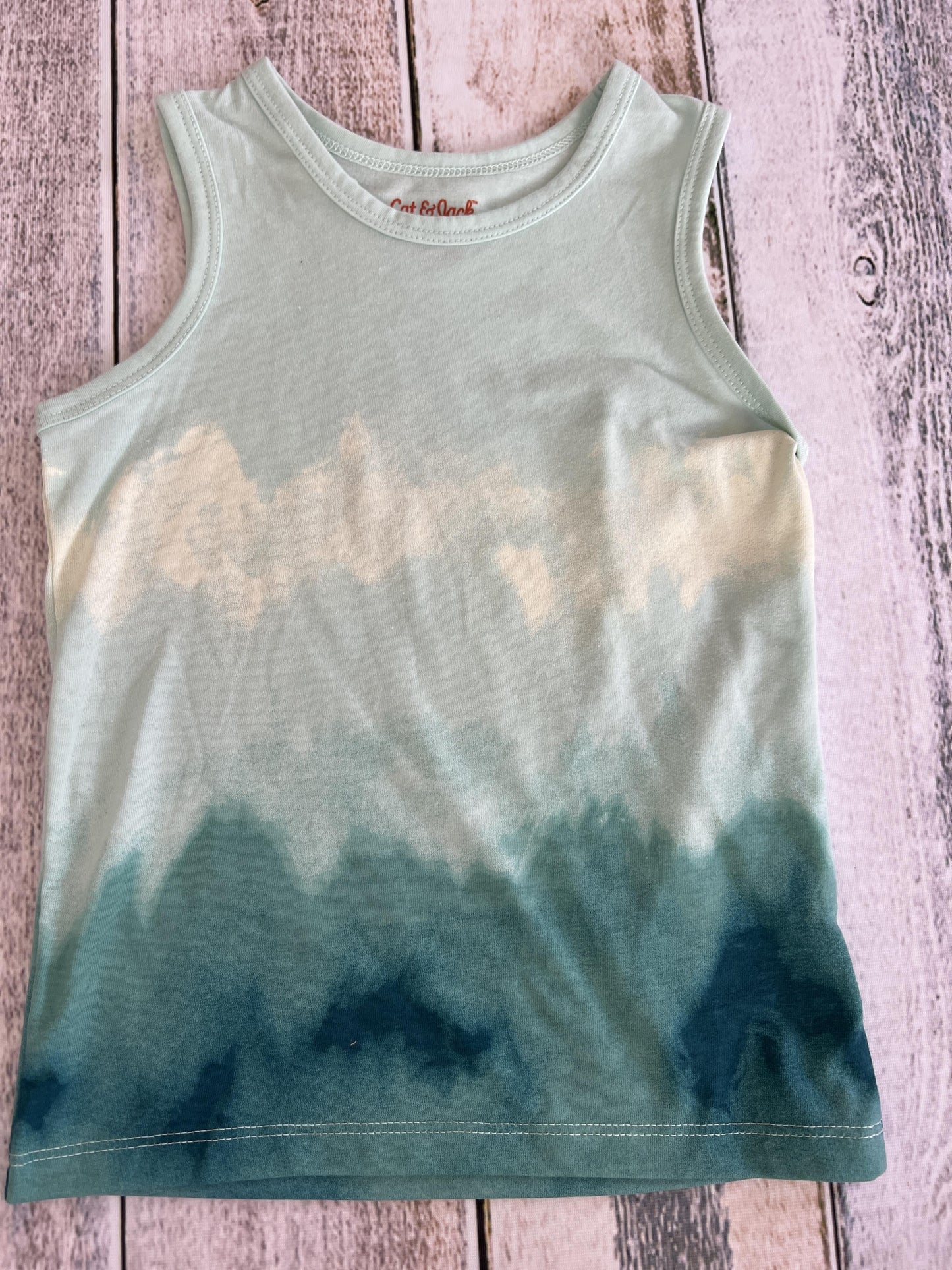 Cat & Jack Boys Teal | Tie Dye Tank Top Size: 3T Teal | Tie Dye