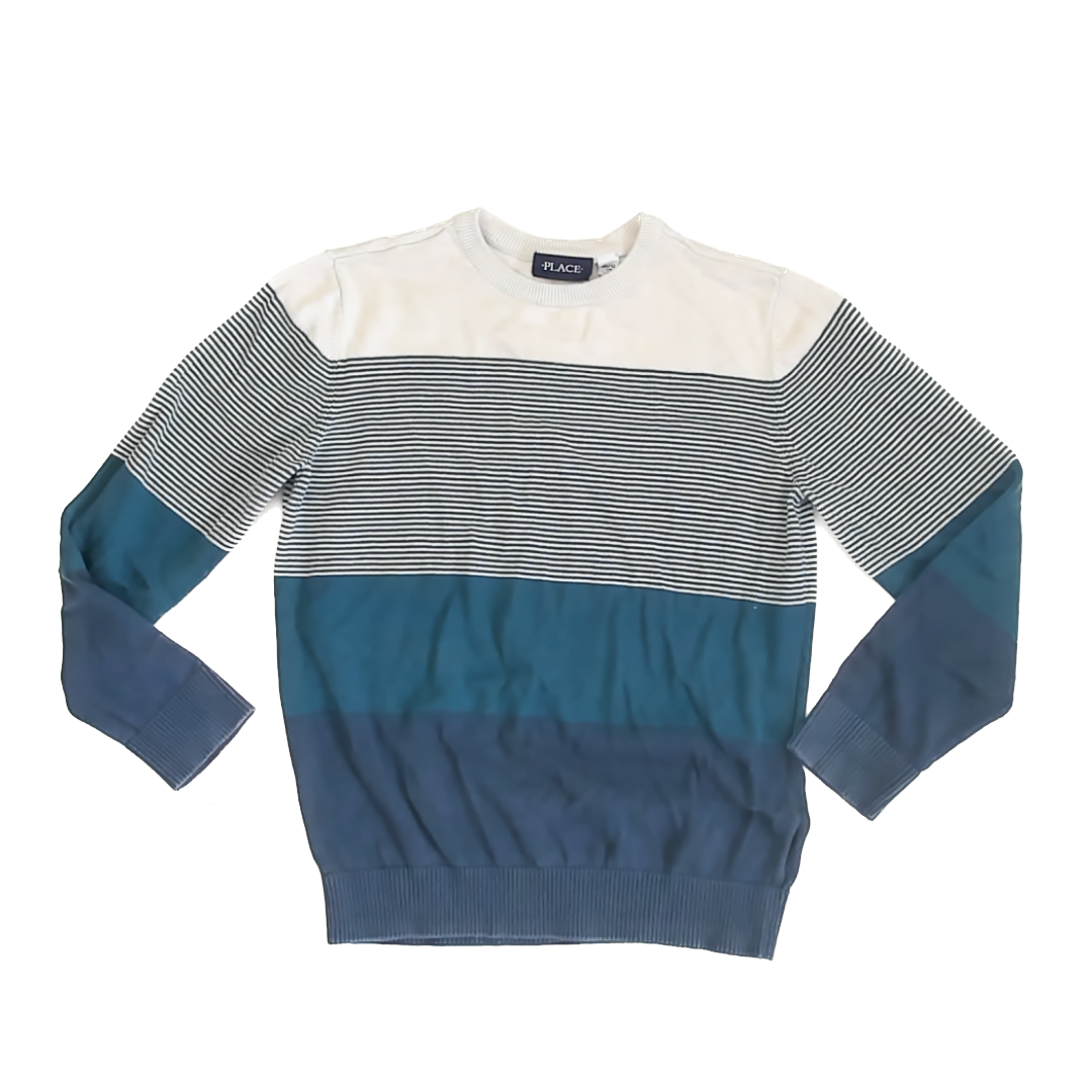 Children's Place Girls Teal Sweater Size: 10-12 Years Teal