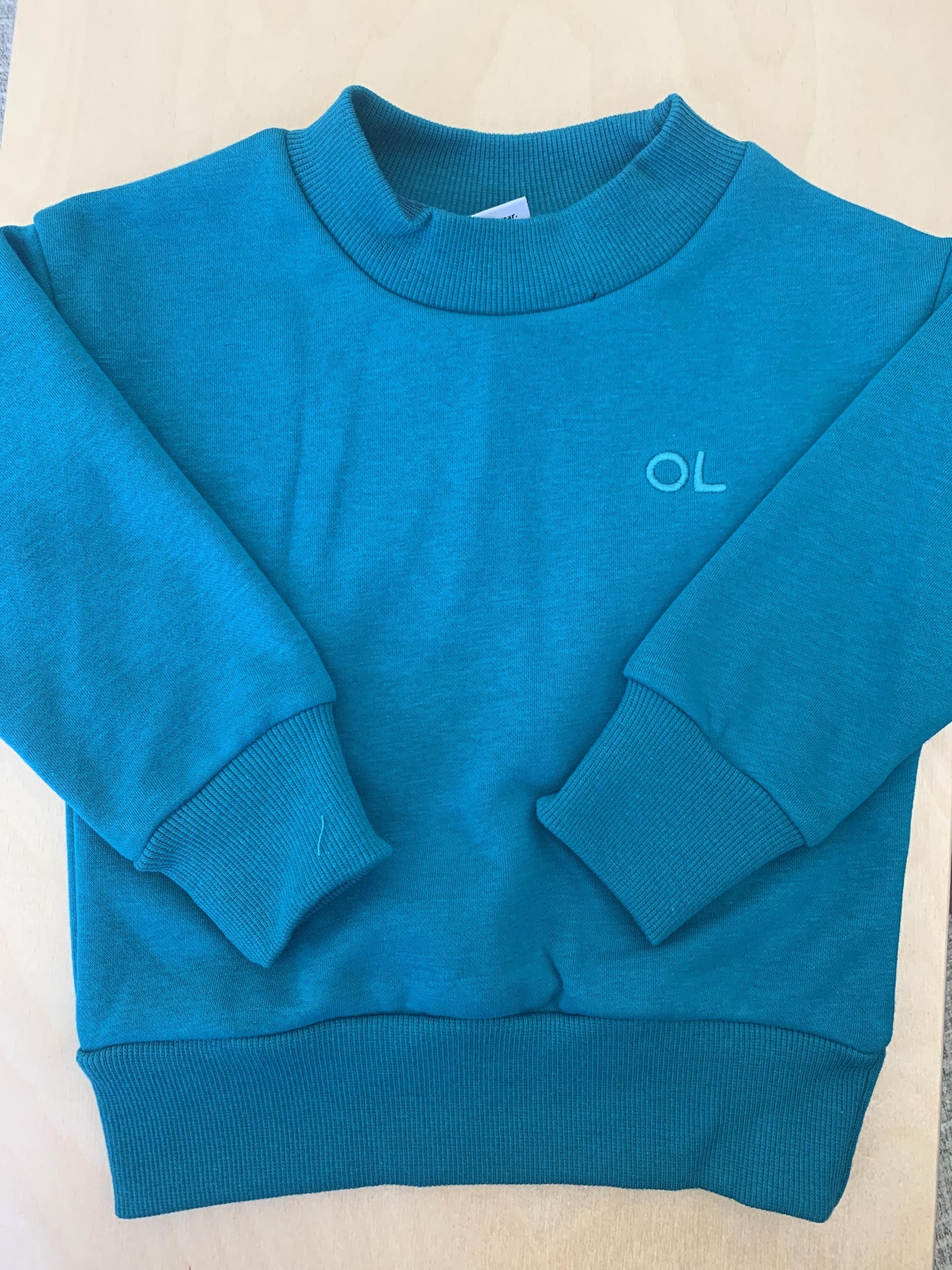 Orcas Lucille Boys Teal Sweatshirt Size: 12-18 months Teal