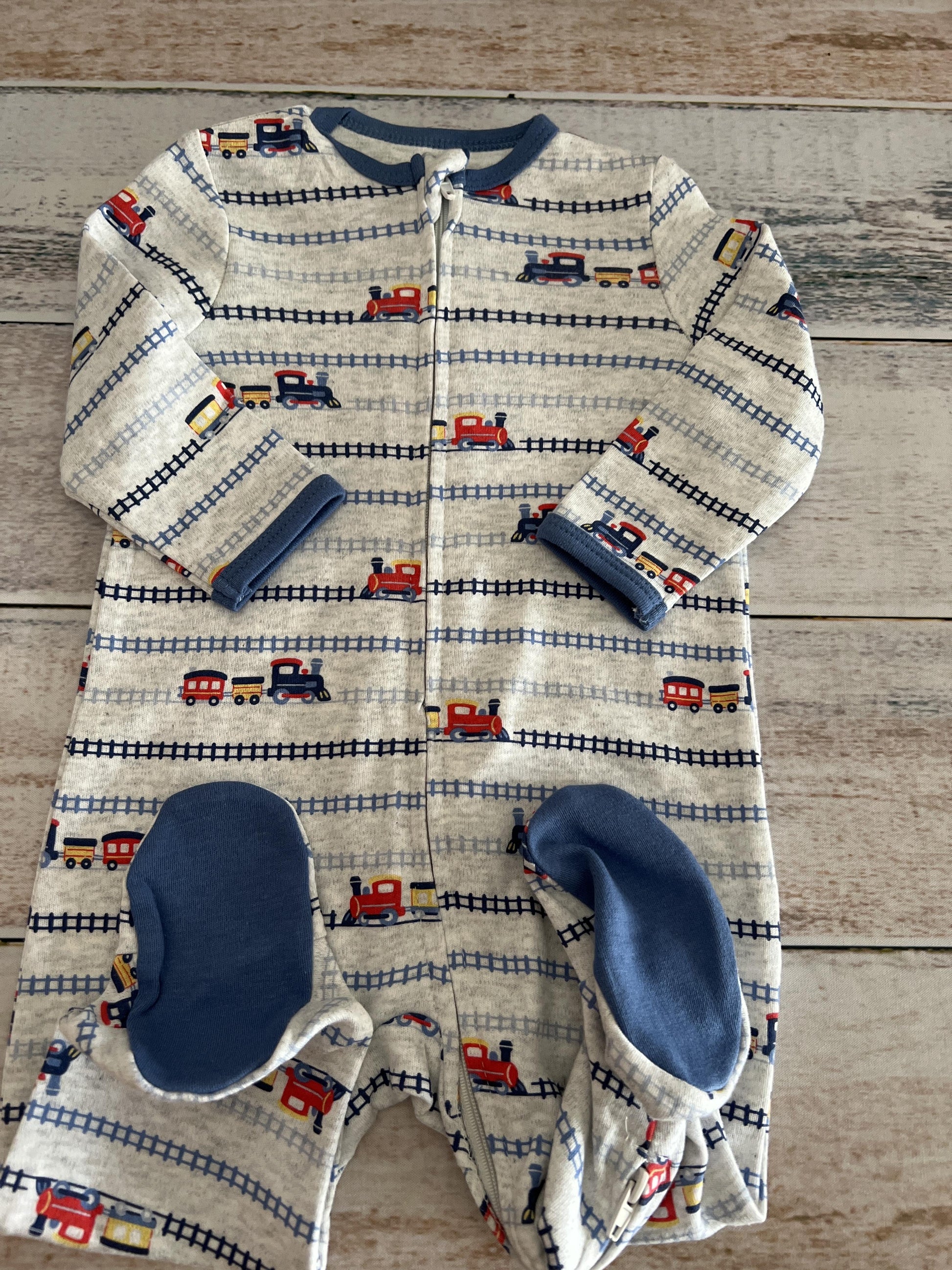 Little Me Boys Trains Pajamas Size: 6 months Trains