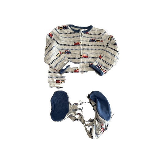 Little Me Boys Trains Pajamas Size: 6 months Trains