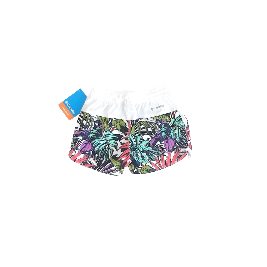 Columbia Girls Tropical Floral Cargo Shorts Size: 6 Years Tropical Floral