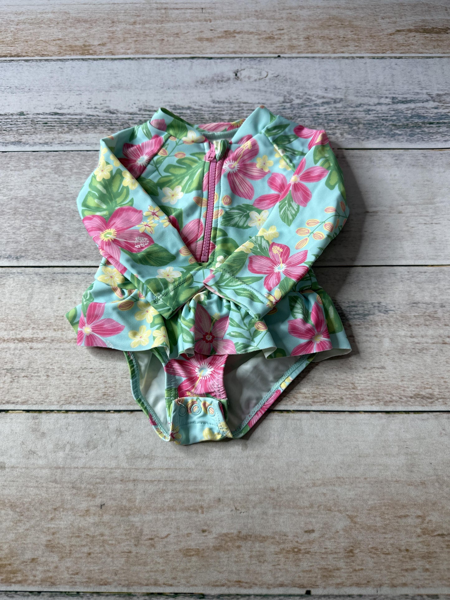 Little Me Girls Tropical Swimwear Size: 3-6 months Tropical