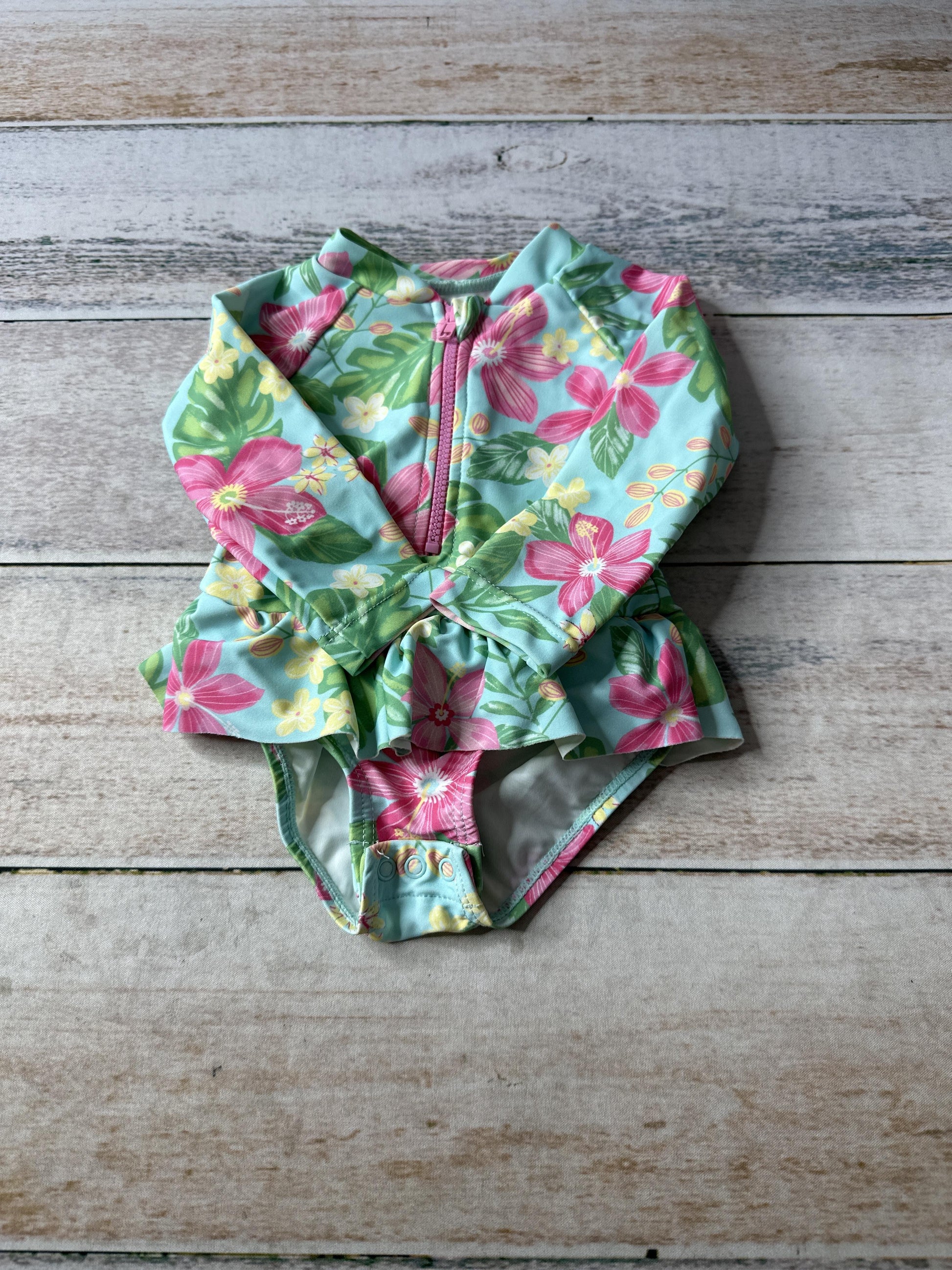 Little Me Girls Tropical Swimwear Size: 3-6 months Tropical