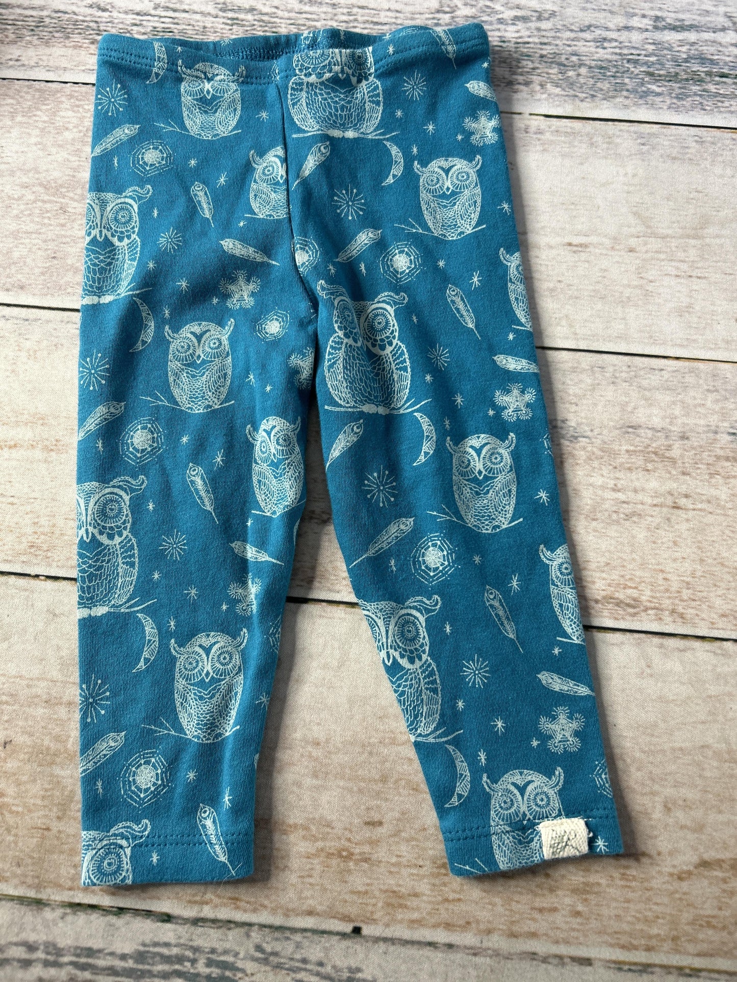 Little Lentil Girls Turquoise | animals Pants Size: 6-9 months Turquoise | animals