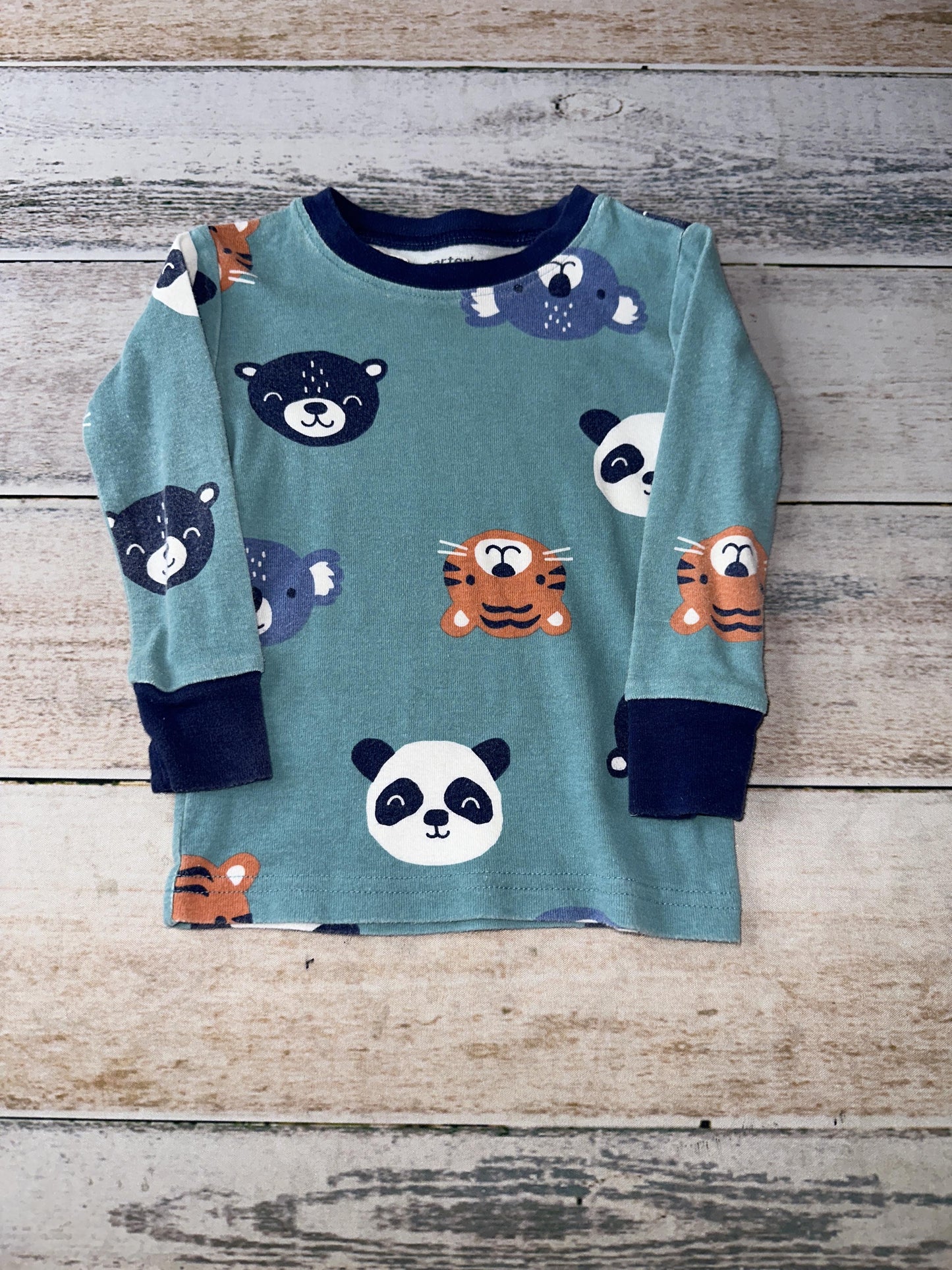 Carters Unisex Turquoise | animals Pajamas Size: 18 months Turquoise | animals