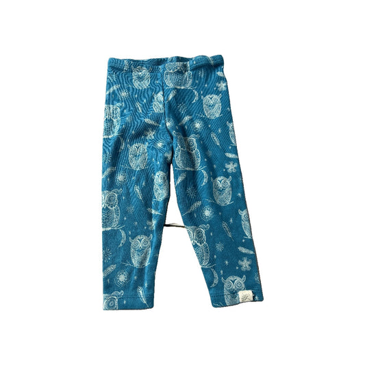Little Lentil Girls Turquoise | animals Pants Size: 6-9 months Turquoise | animals