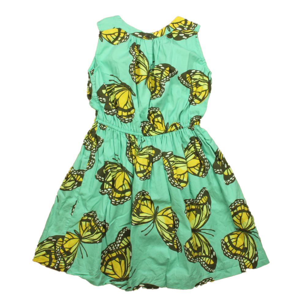 Tea Girls Turquoise Butterfly Dress Size: 10 Years Turquoise Butterfly