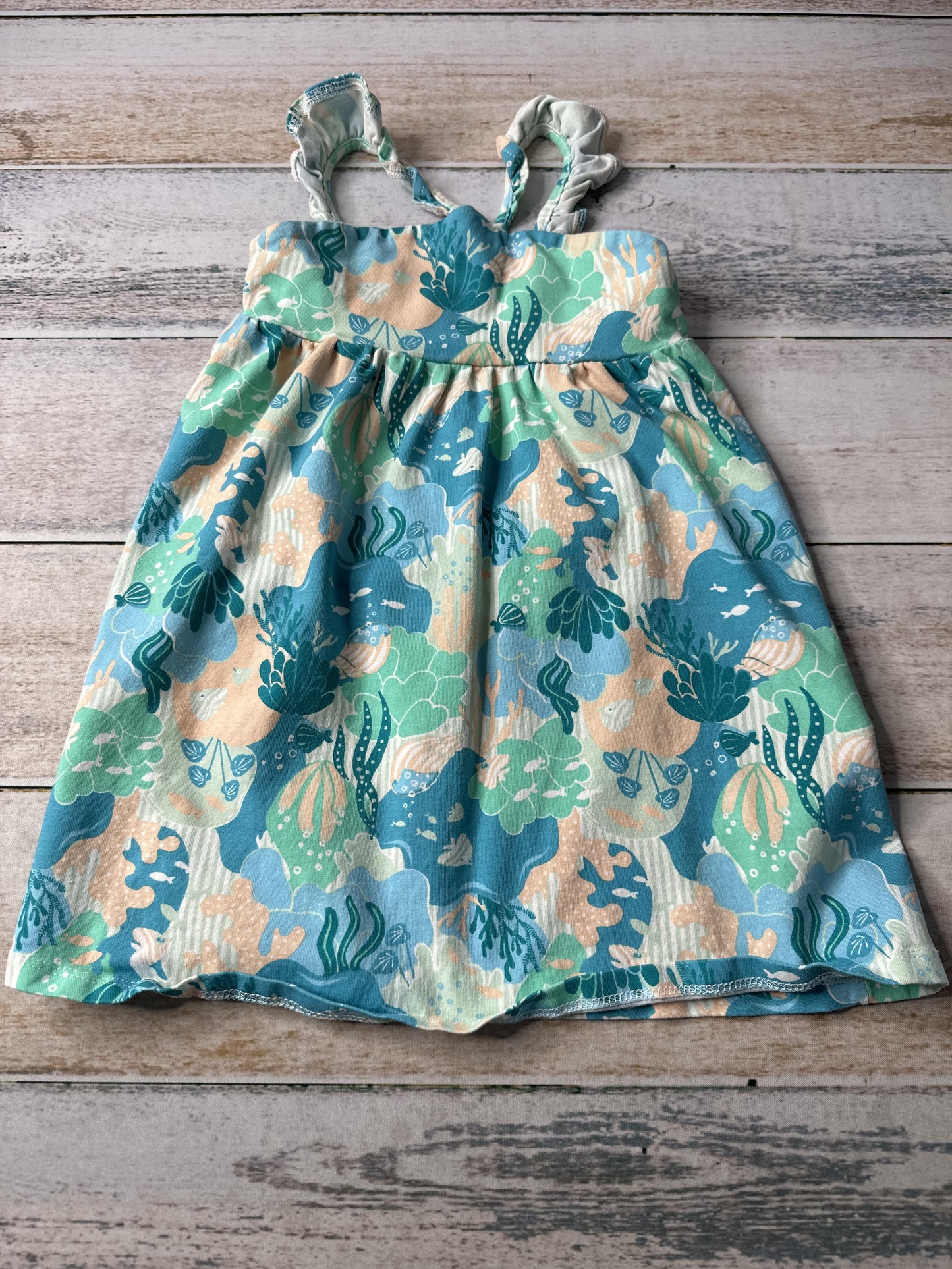 Issac Mizrahi Girls Turquoise | Light Blue Dress Size: 3T Turquoise | Light Blue