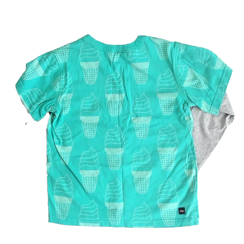 Tea Collection Boys Turquoise Lion Long Sleeve T-Shirt Size: 7 Years Turquoise Lion