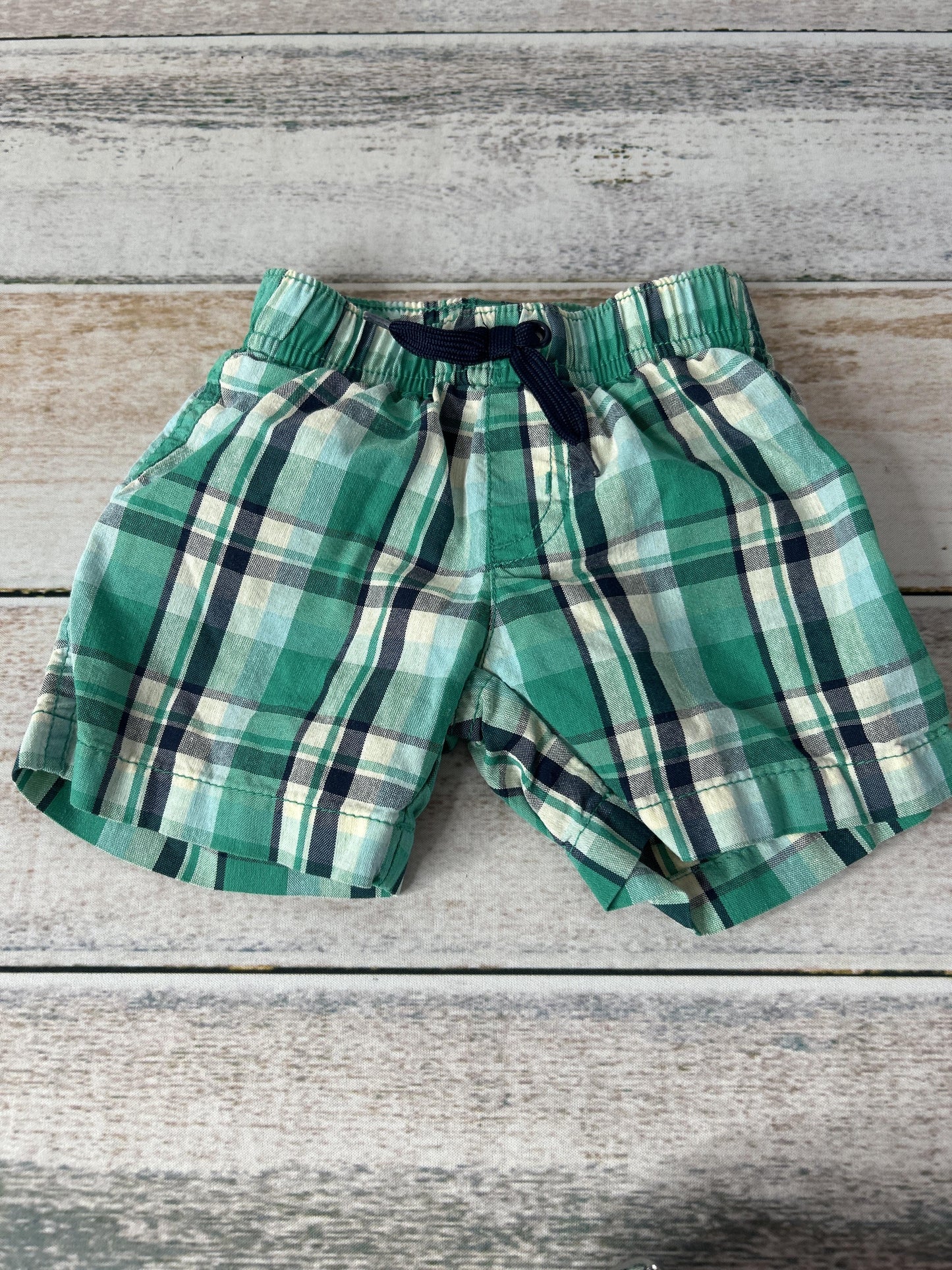 Boys Turquoise | Navy Blue Trunks Size: 3-6 months Turquoise | Navy Blue