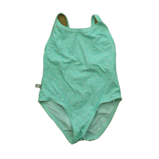 Petit Bateau Girls Turquoise Stars 1-piece Swimsuit Size: 2T Turquoise Stars