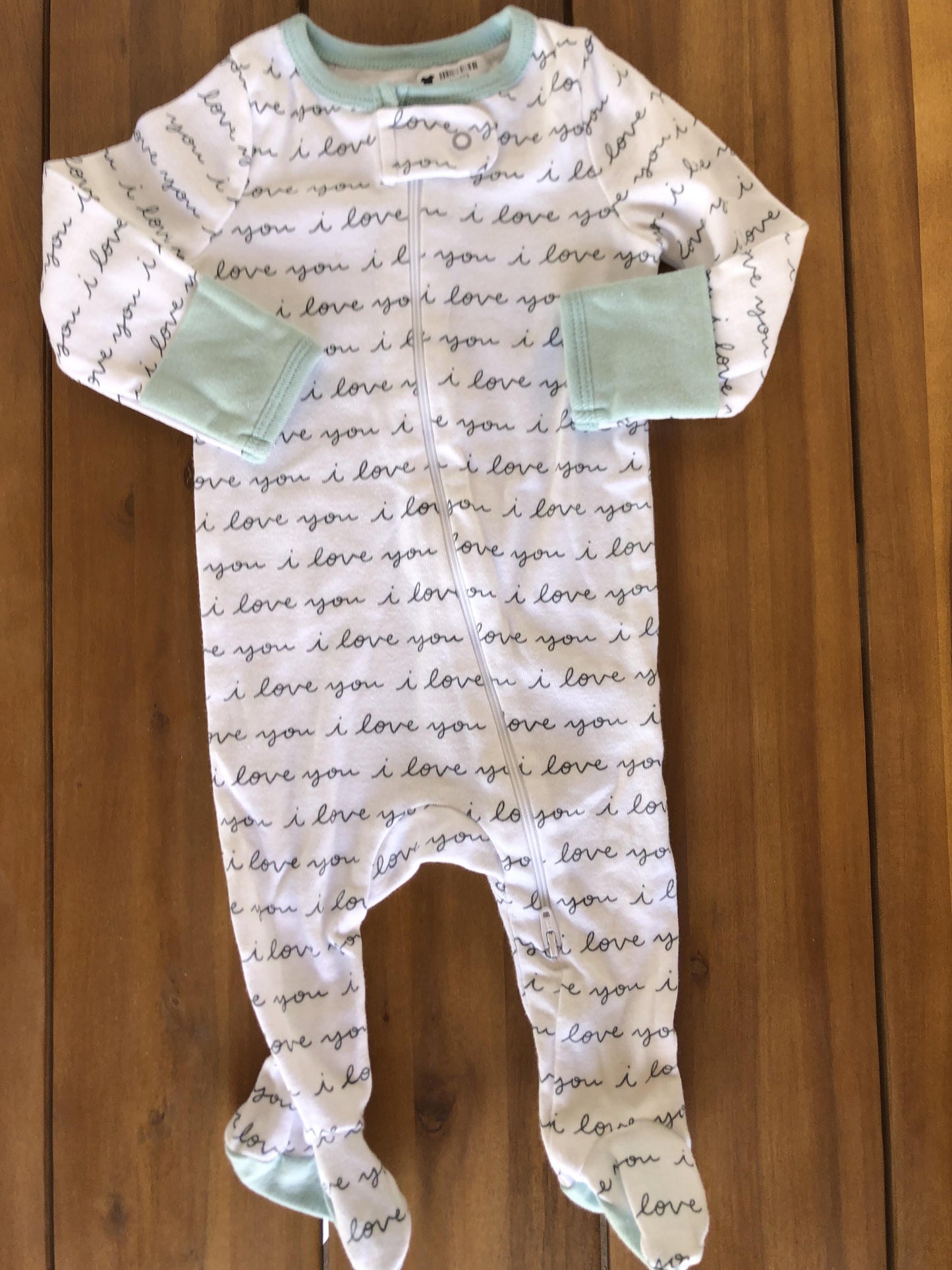 Cloud Island Girls Turquoise | White Pajamas Size: 0-3 months Turquoise | White