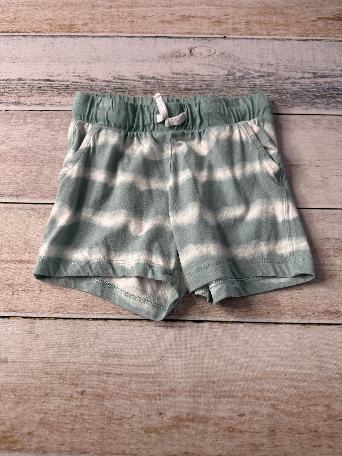 H&M Girls Turquoise | White Shorts Size: 2T Turquoise | White
