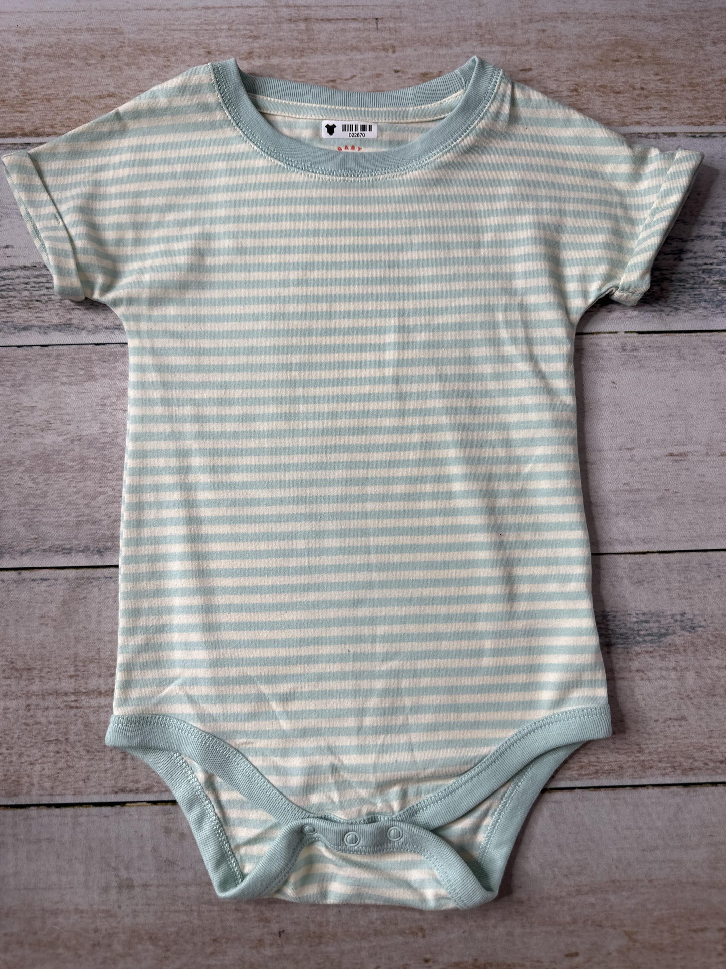 Cat & Jack Girls Turquoise | White Onesie Size: 18 months Turquoise | White