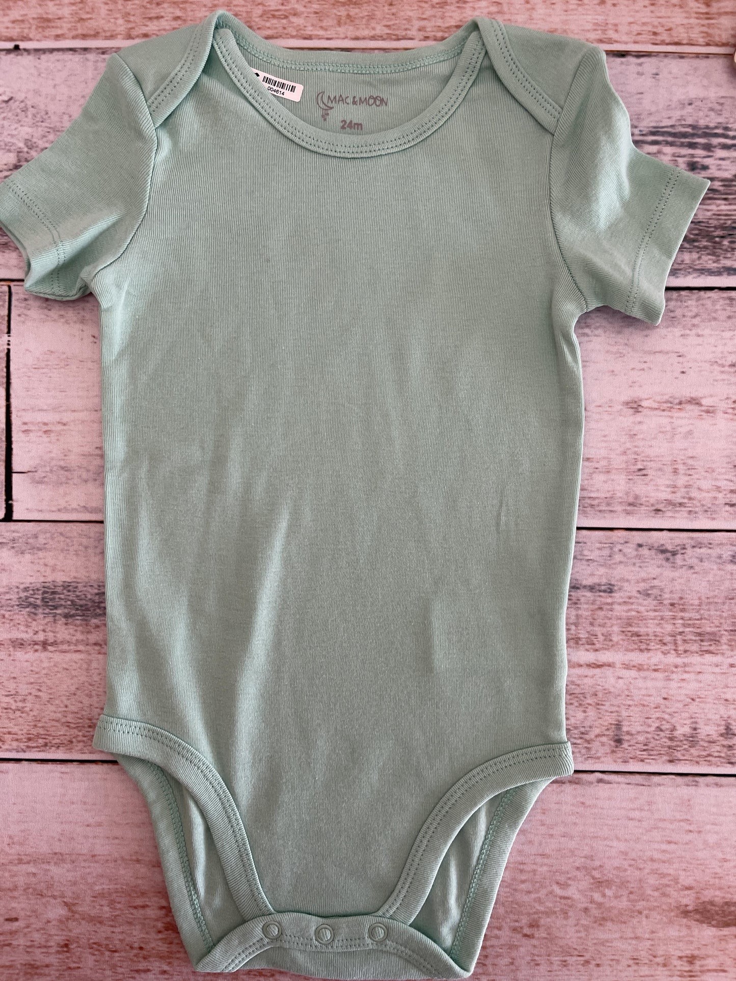 Mac and Moon Girls Turquoise Onesie Size: 24 months Turquoise