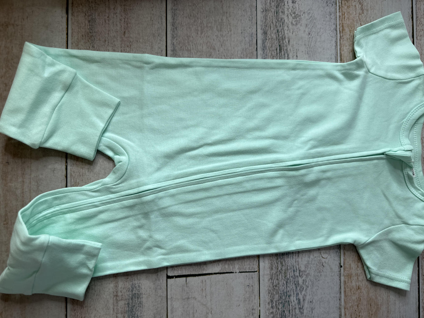 Aablexema Unisex Turquoise Button Down Short Sleeve Size: 12-18 months Turquoise