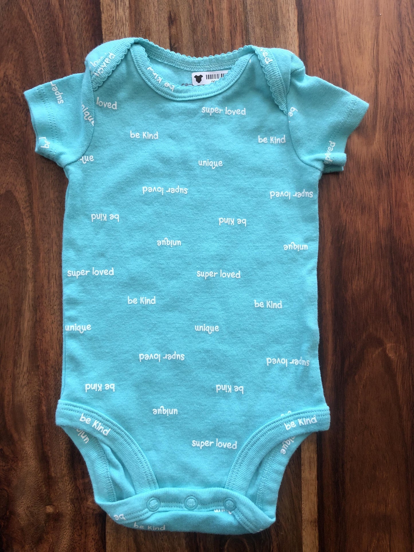 Carters Girls Turquoise Onesie Size: 3 months Turquoise