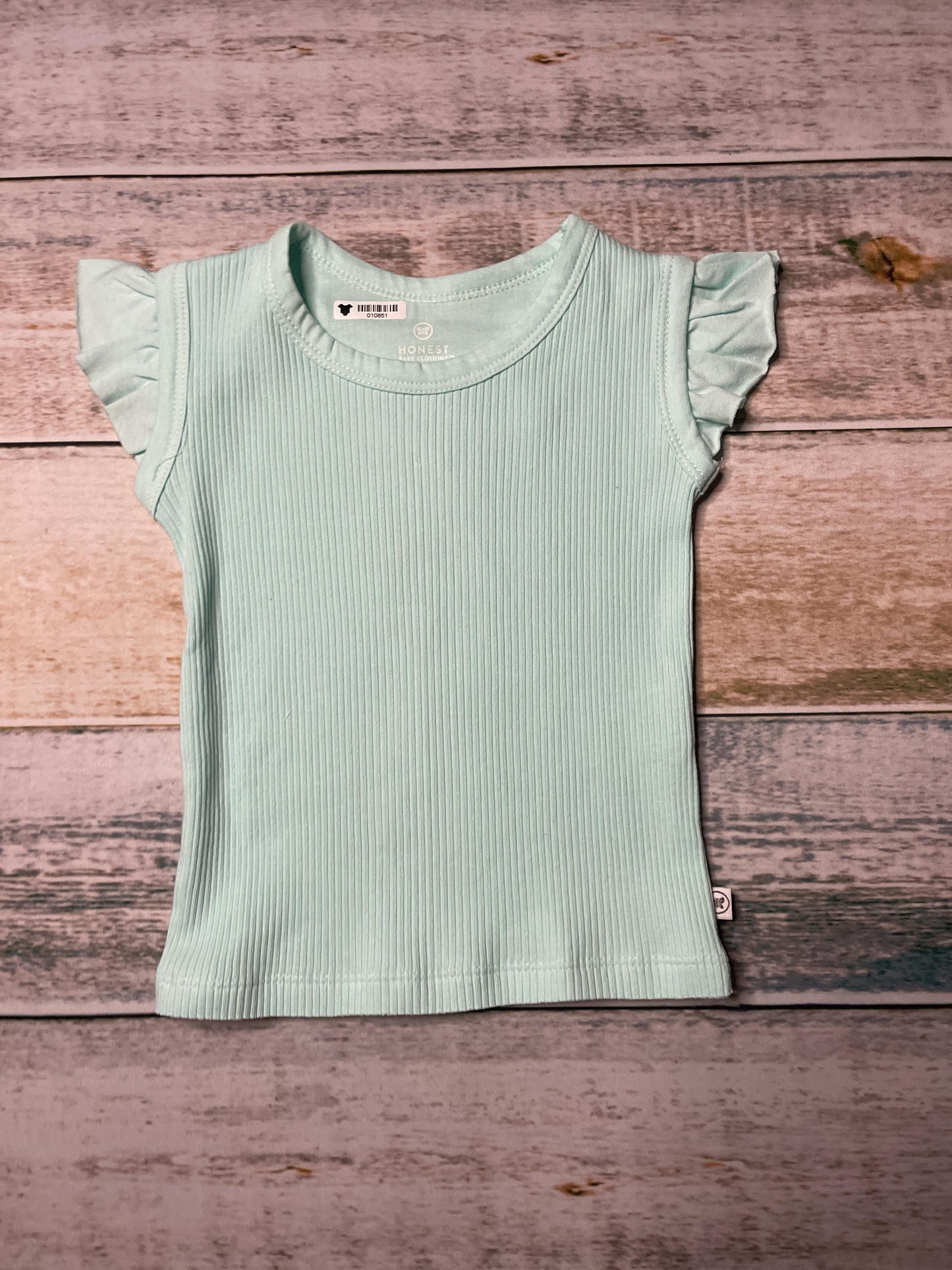 Honest co Girls Turquoise Tank Top Size: 12 months Turquoise