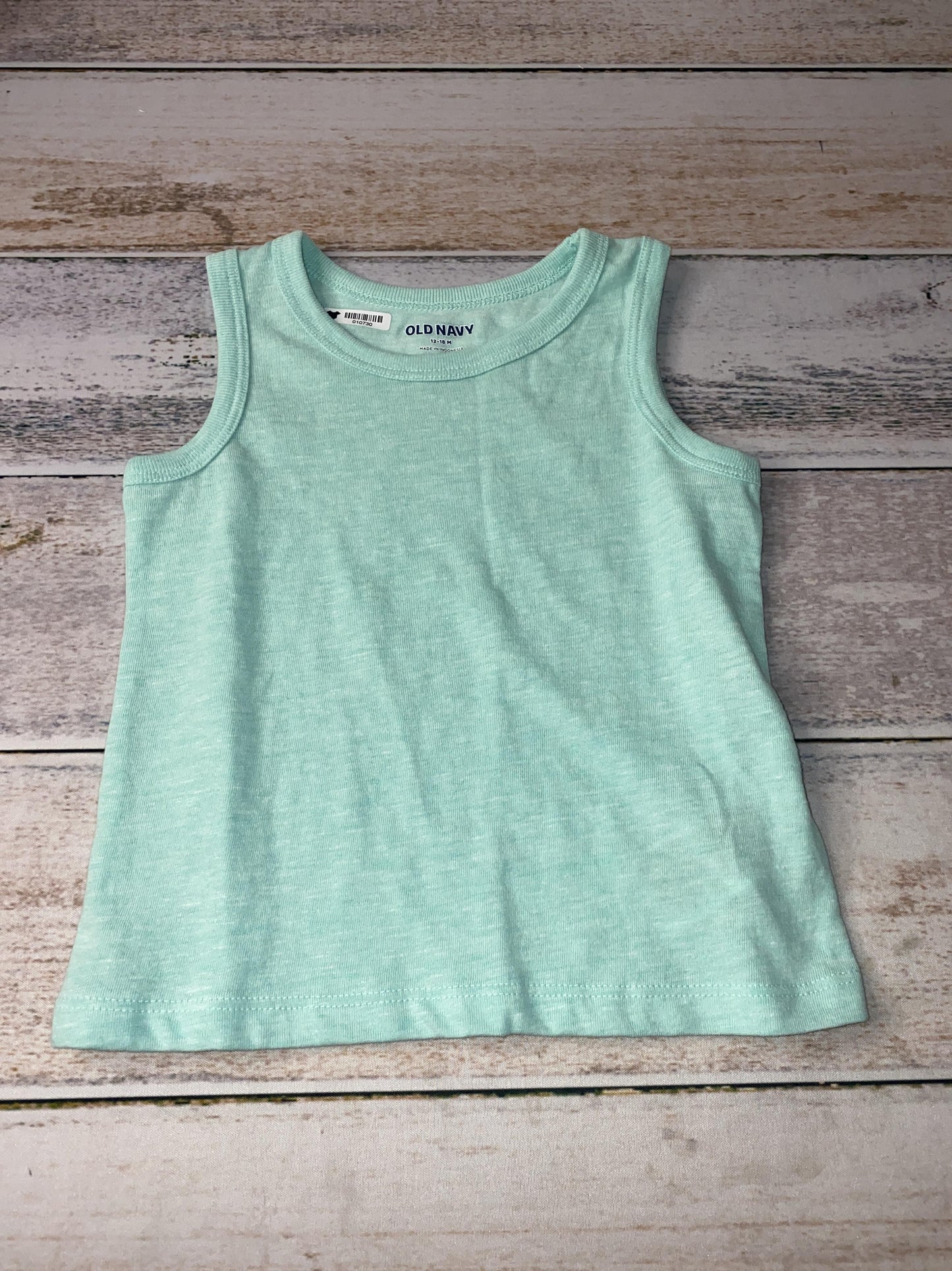 Old Navy Unisex Turquoise Tank Top Size: 12-18 months Turquoise