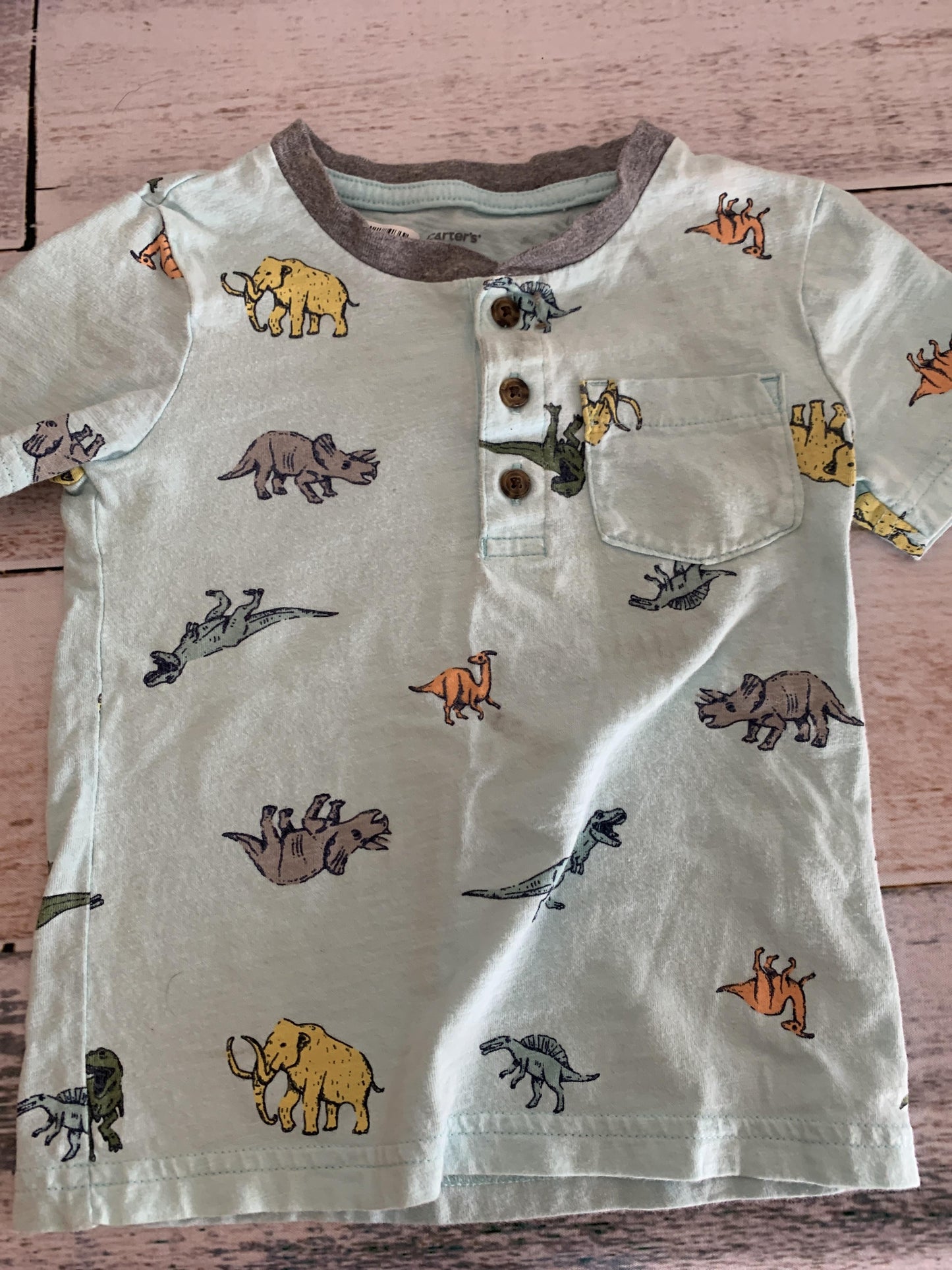 Carters Boys Turquoise T-Shirt Size: 2T Turquoise