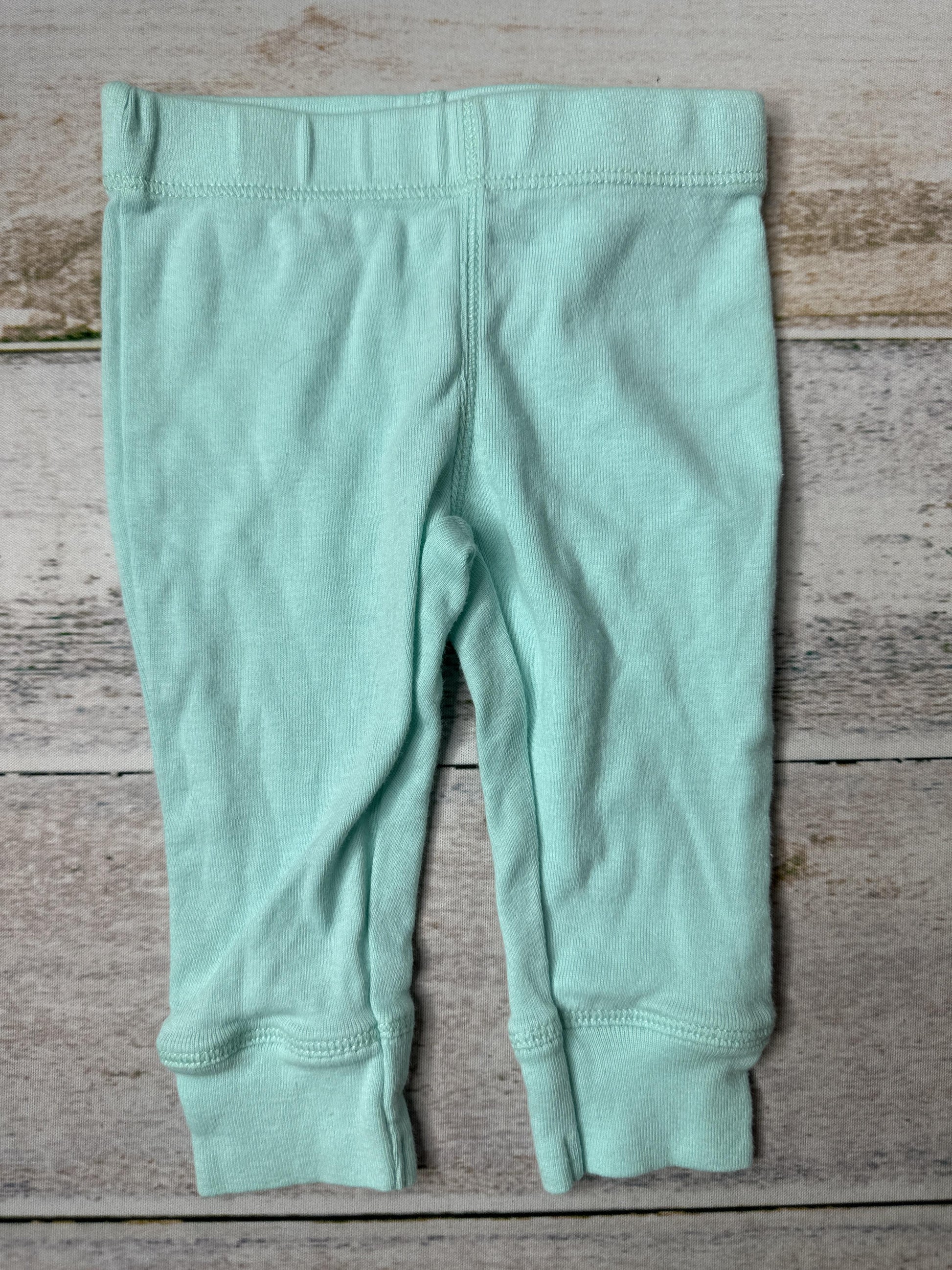 Leveret Girls Turquoise Pants Size: 0-3 months Turquoise