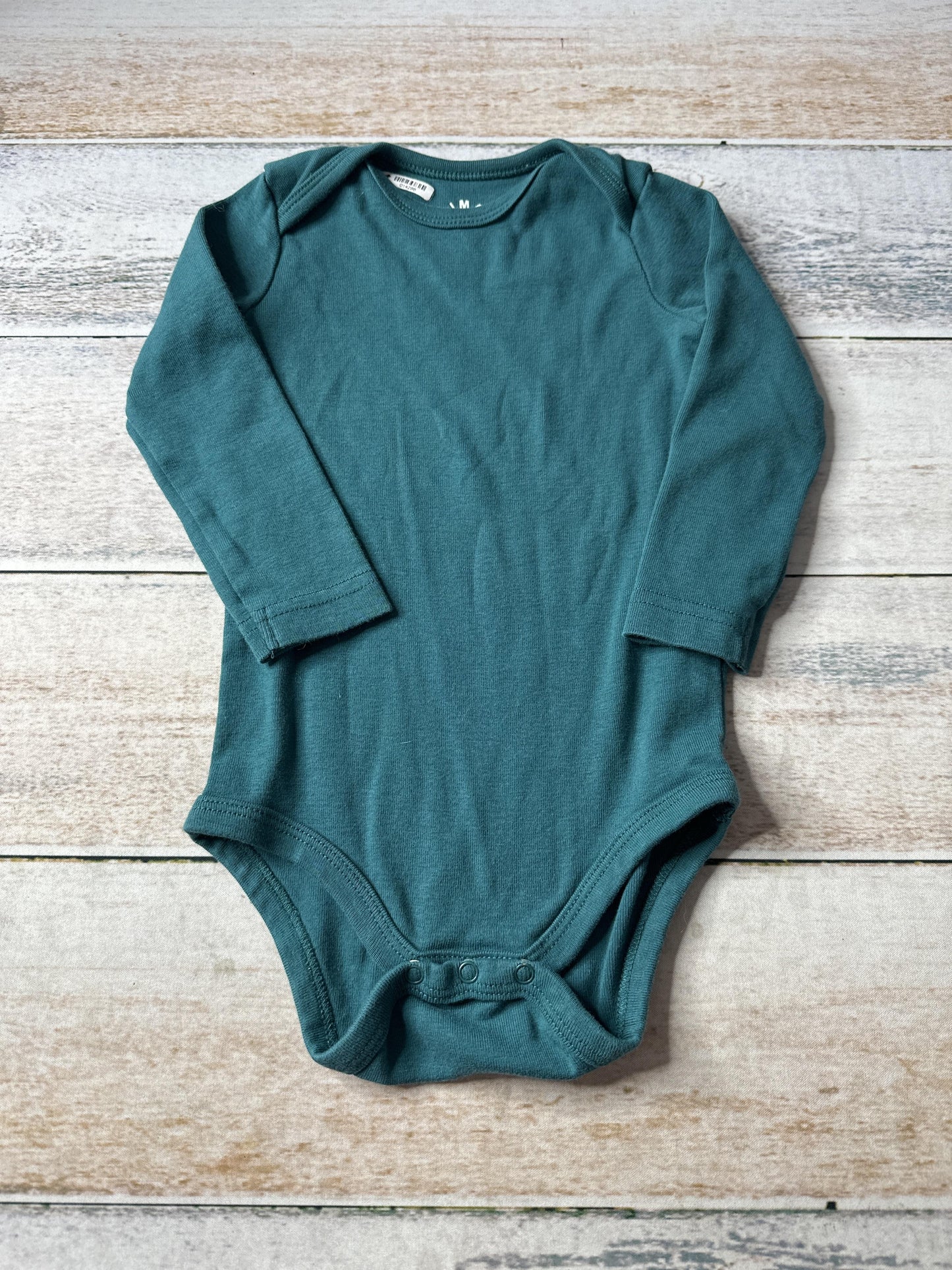 Primary Boys Turquoise Onesie Size: 12-18 months Turquoise