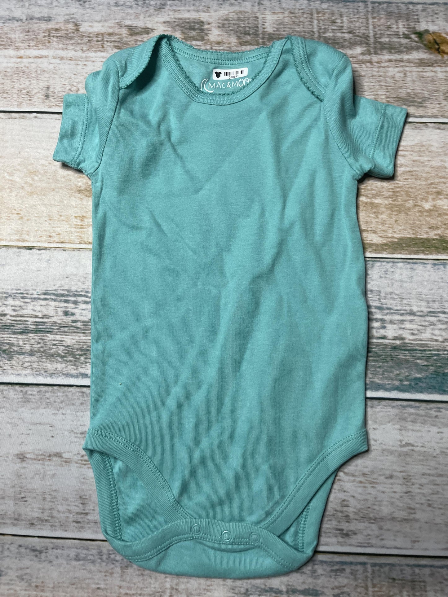 Mac & Moon Unisex Turquoise Onesie Size: 18 months Turquoise