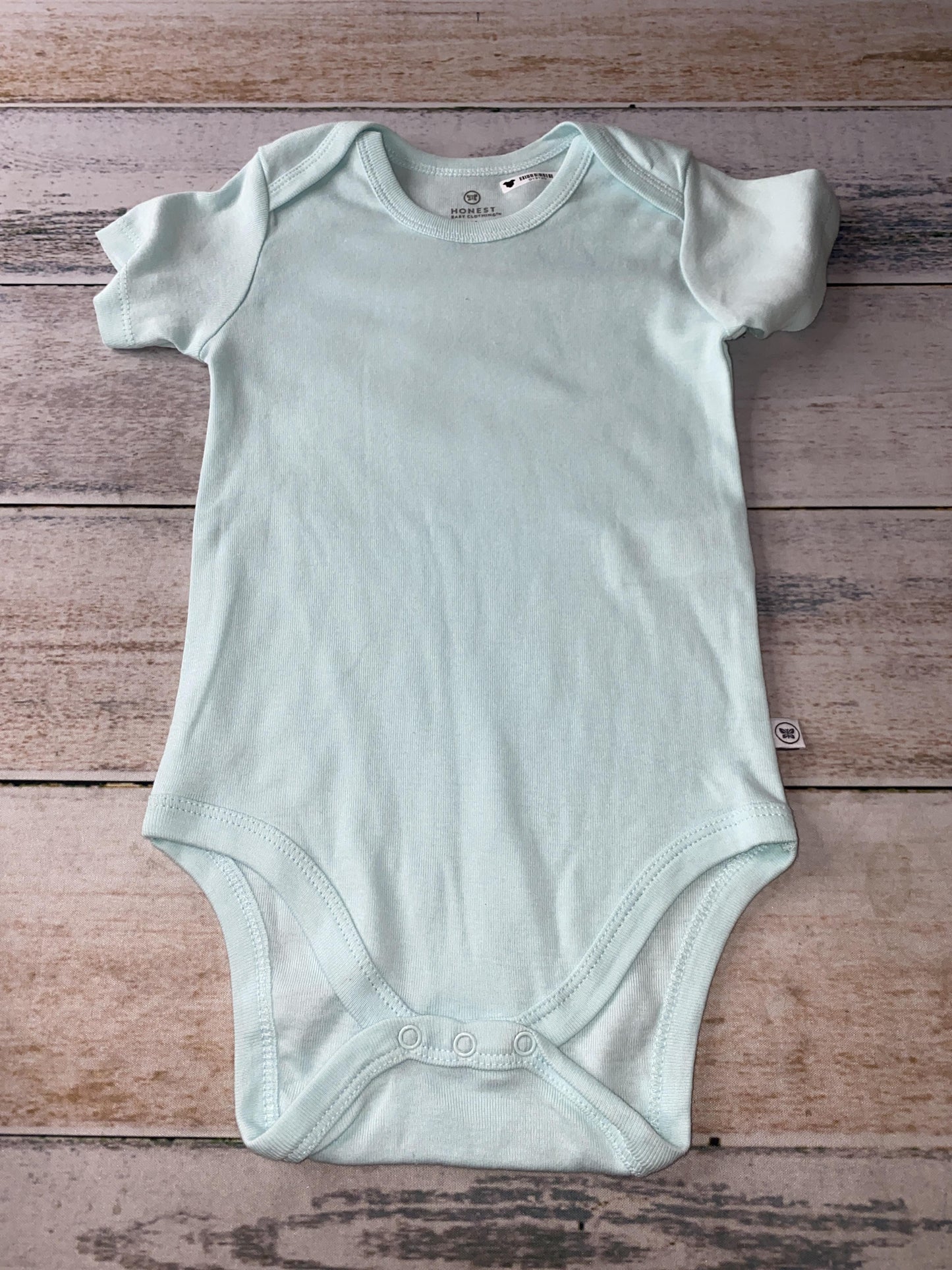 Honest Co Unisex Turquoise Onesie Size: 18 months Turquoise