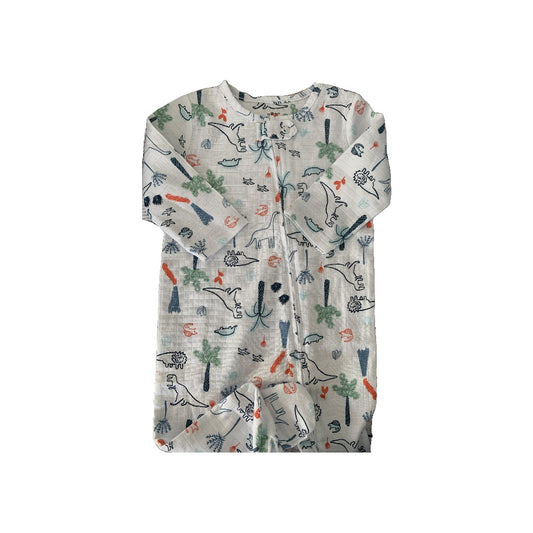 Aden + Anais Boys White | animals Pajamas Size: 3-6 months White | animals