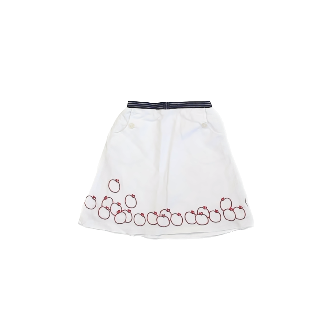Olive Juice Girls White Apples Skirt Size: 3T White Apples