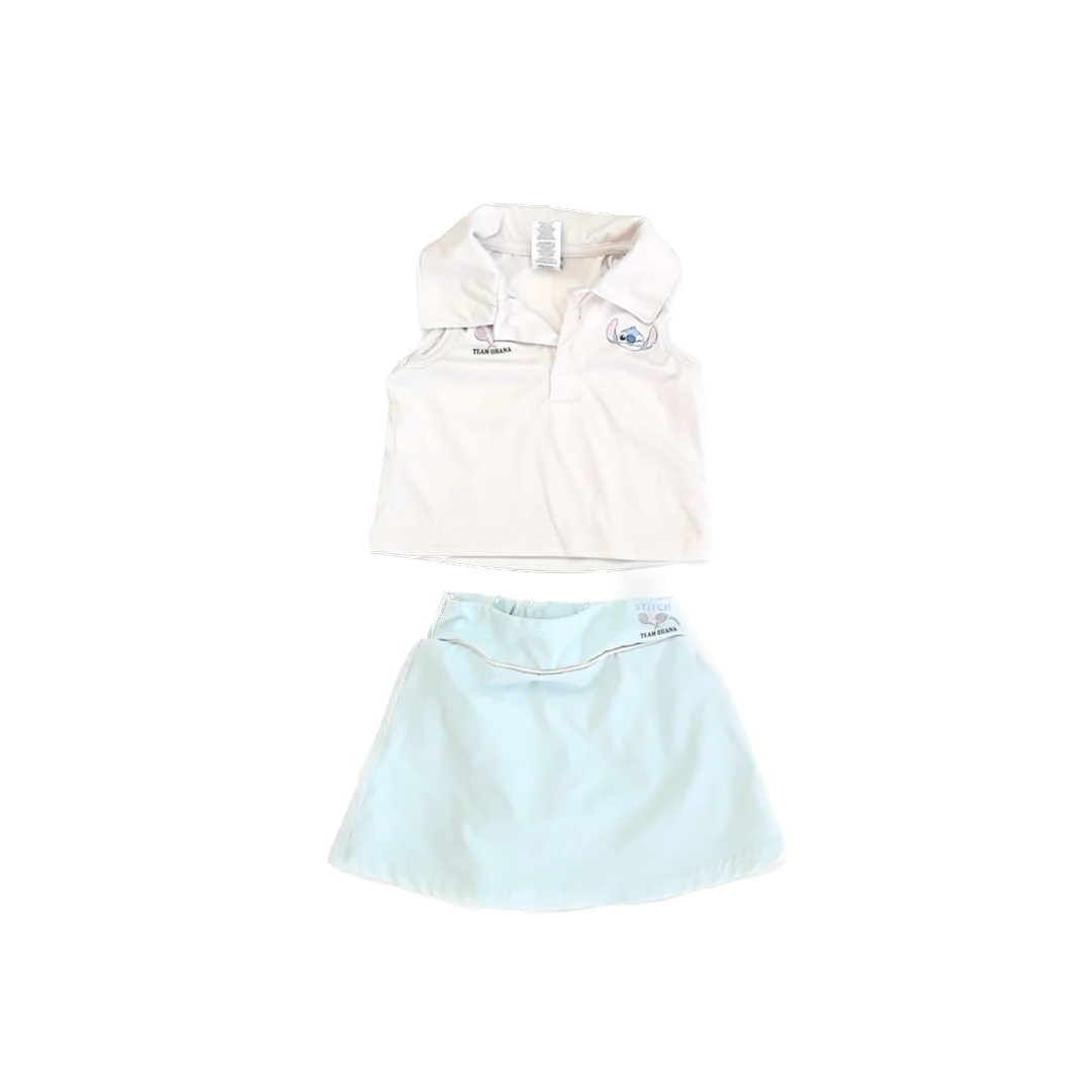 Disney Girls White | Aqua Apparel Sets Size: 18 Months White | Aqua