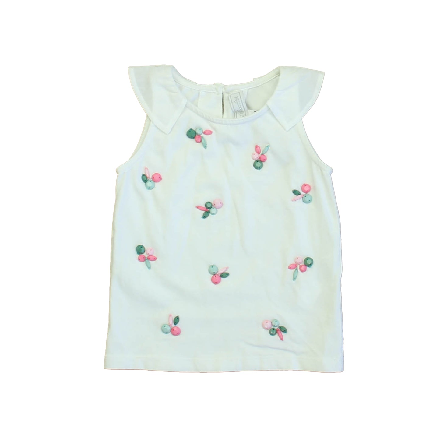 Tartine Et Chocolat Boys White Beaded Tank Top Size: 2T White Beaded
