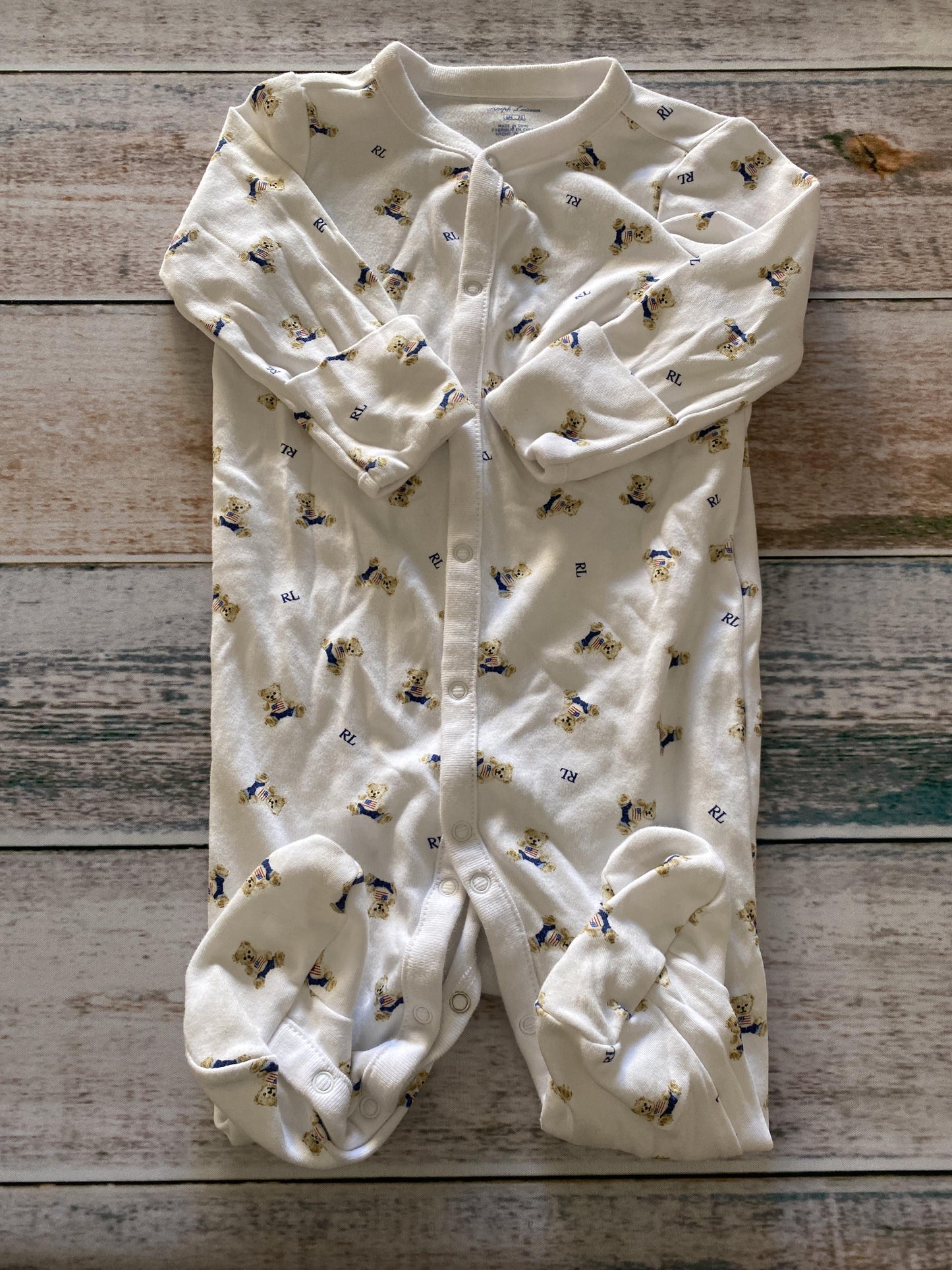 Ralph Lauren Unisex White | bears Pajamas Size: 6 months White | bears