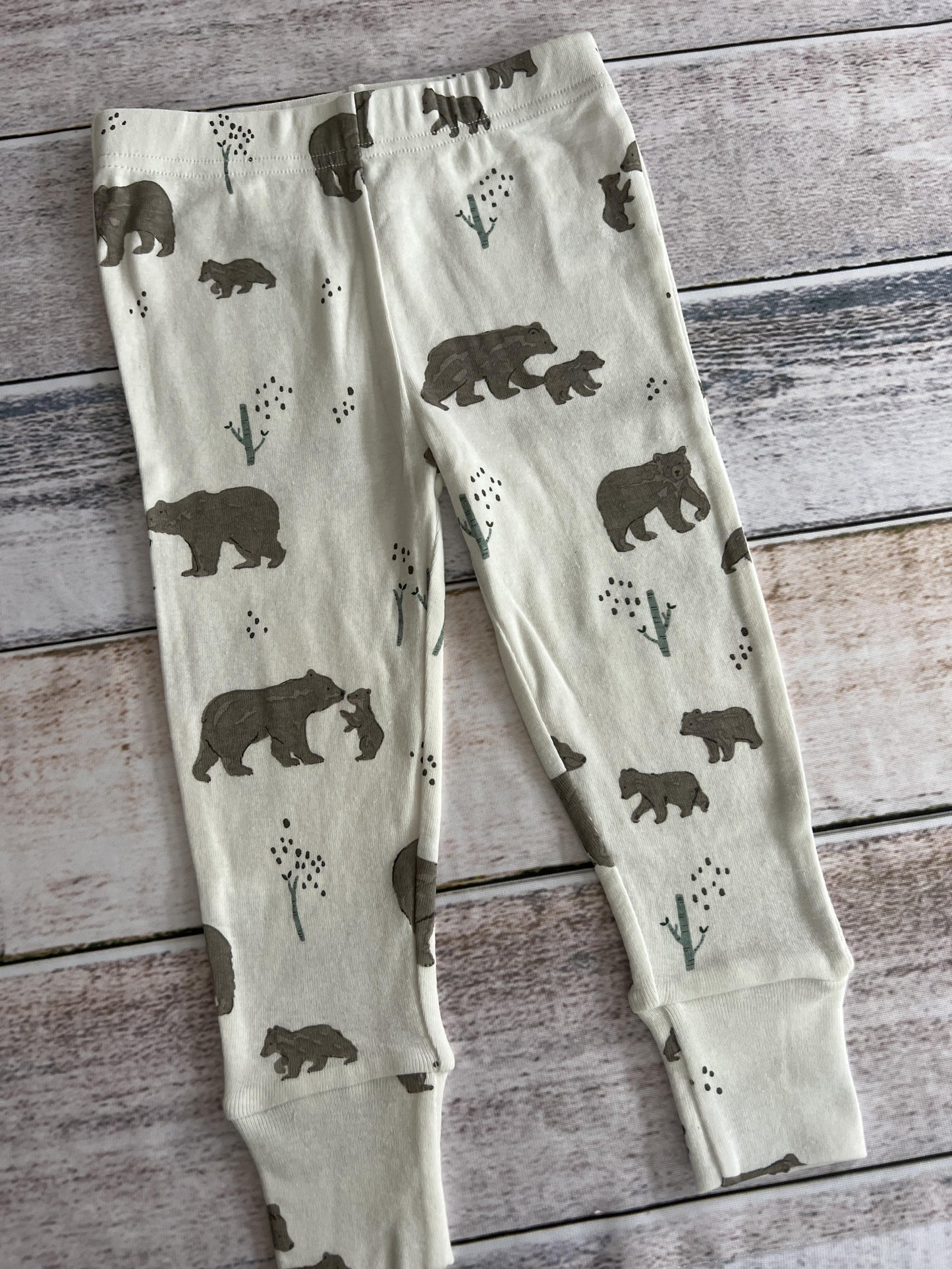 Oliver & Rain Unisex White | bears Pajamas Size: 2T White | bears