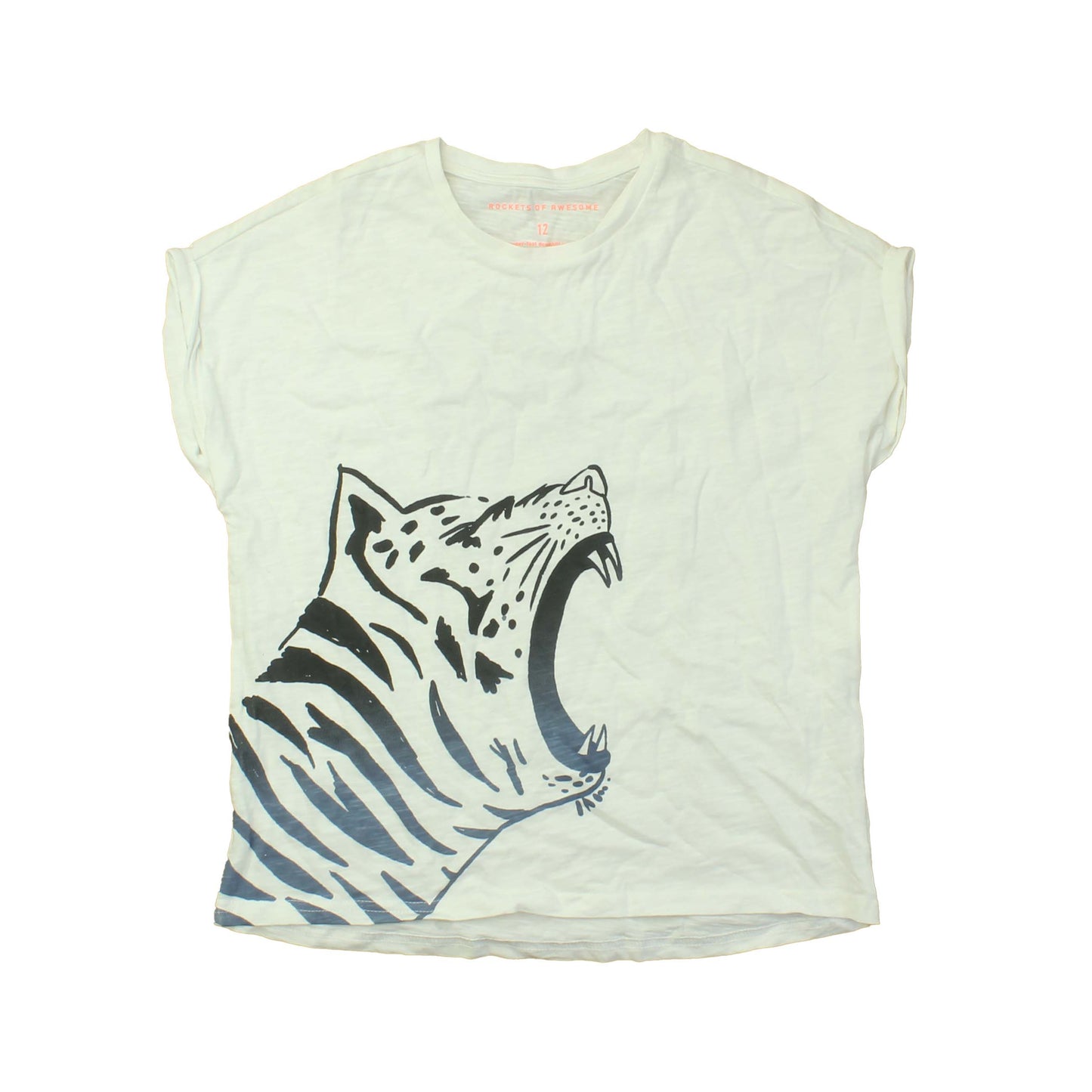 Rockets Of Awesome Boys White | Black | Jaguar T-Shirt Size: 12 Years White | Black | Jaguar