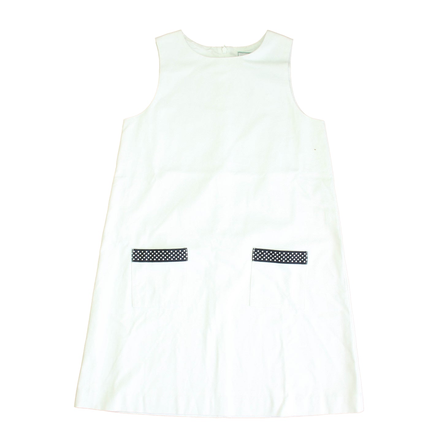 Classic Prep Girls White | Black Polka Dots Dress Size: 6-14 Years White | Black Polka Dots