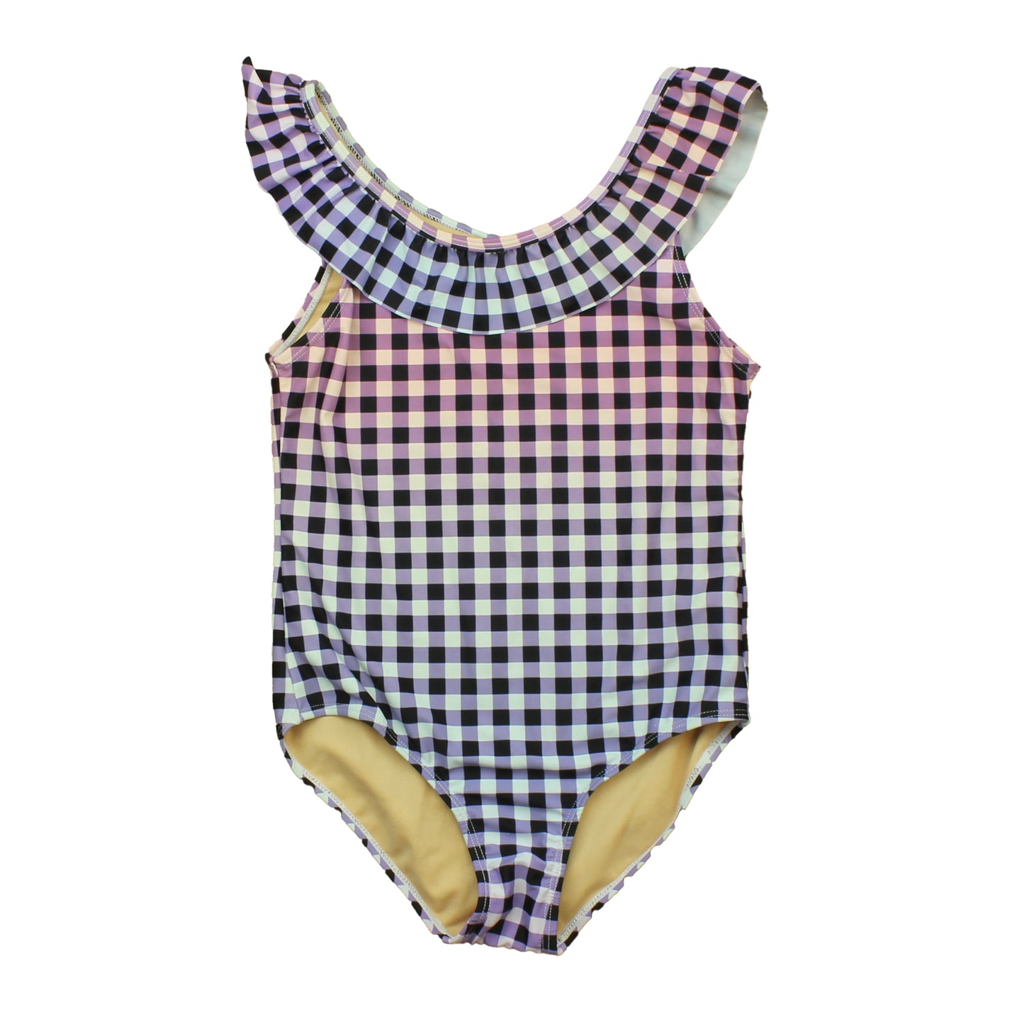 Rockets Of Awesome Girls White | Black | Purple | Pink 1-piece Swimsuit Size: 10 Years
