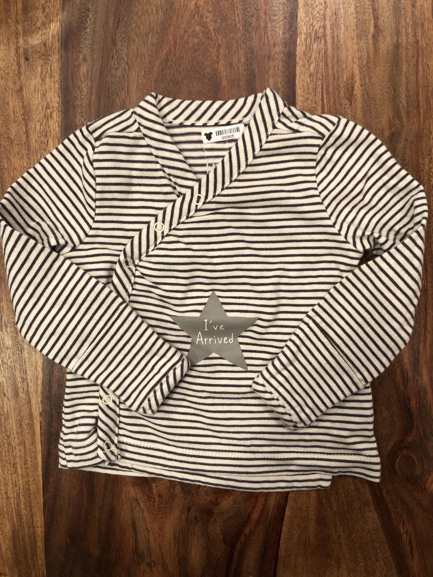 Gap Boys White | Black | Striped Shirt Size: 3-6 months White | Black | Striped