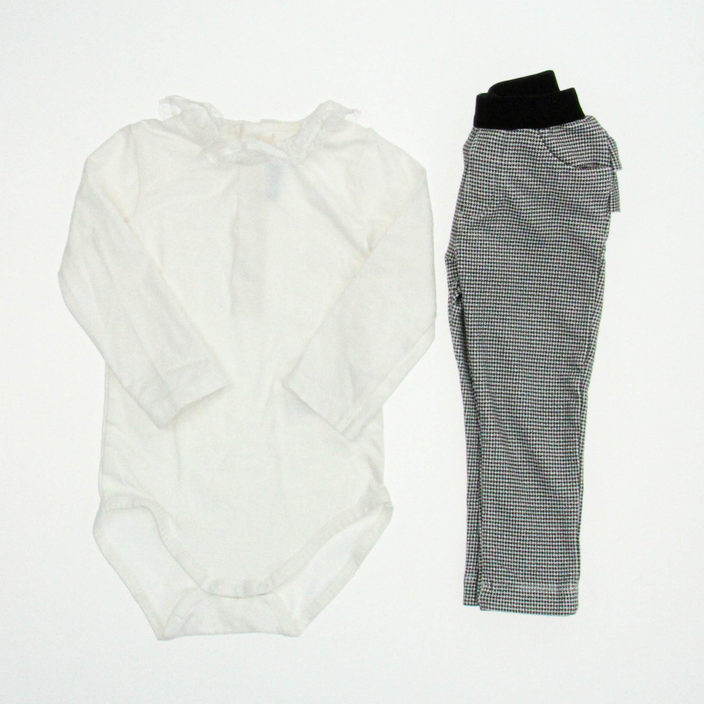 Mayoral Girls White | Black Apparel Sets Size: 12 Months White | Black