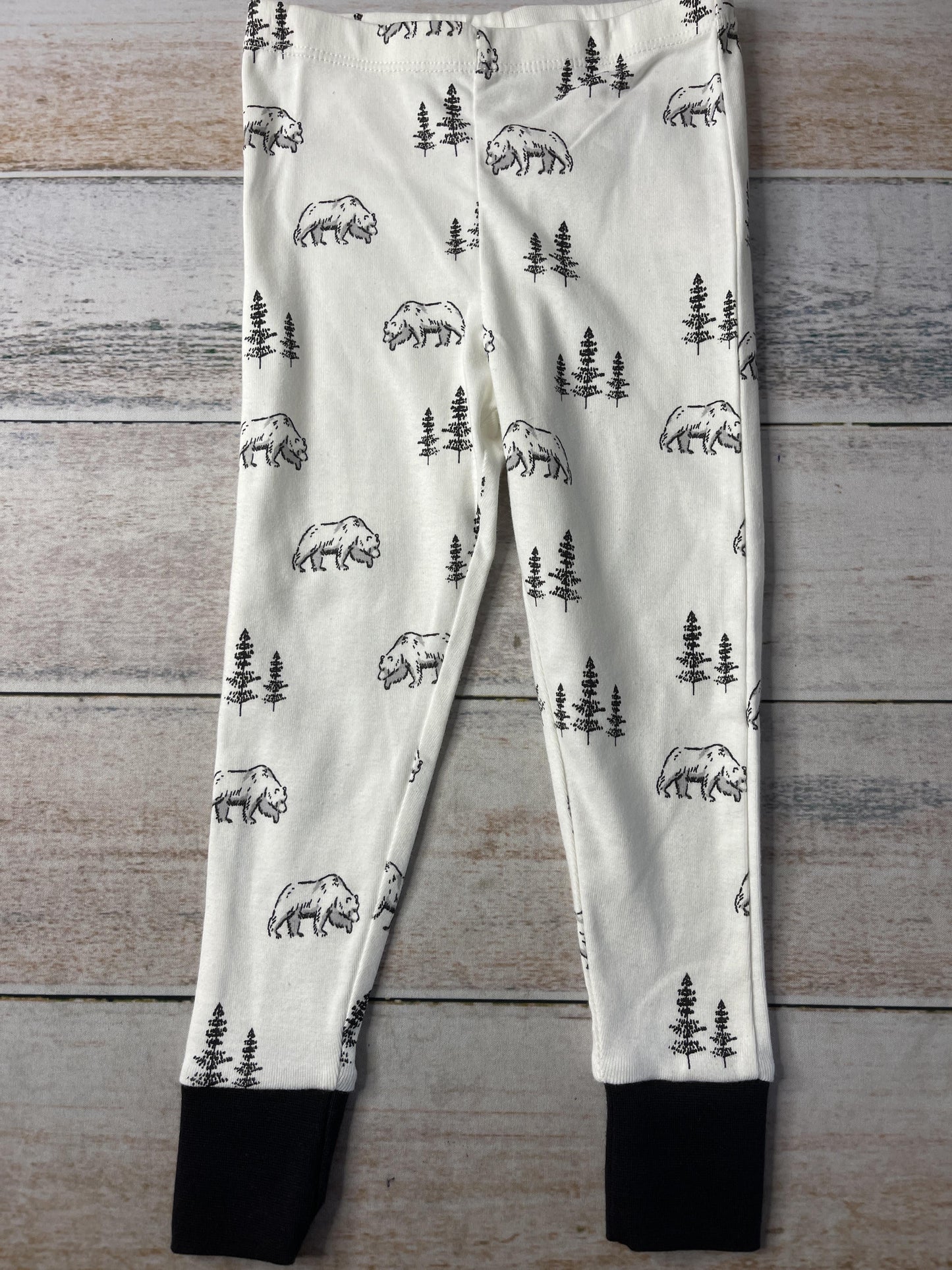 Honest Co Unisex White | Black Pajamas Size: 3T White | Black