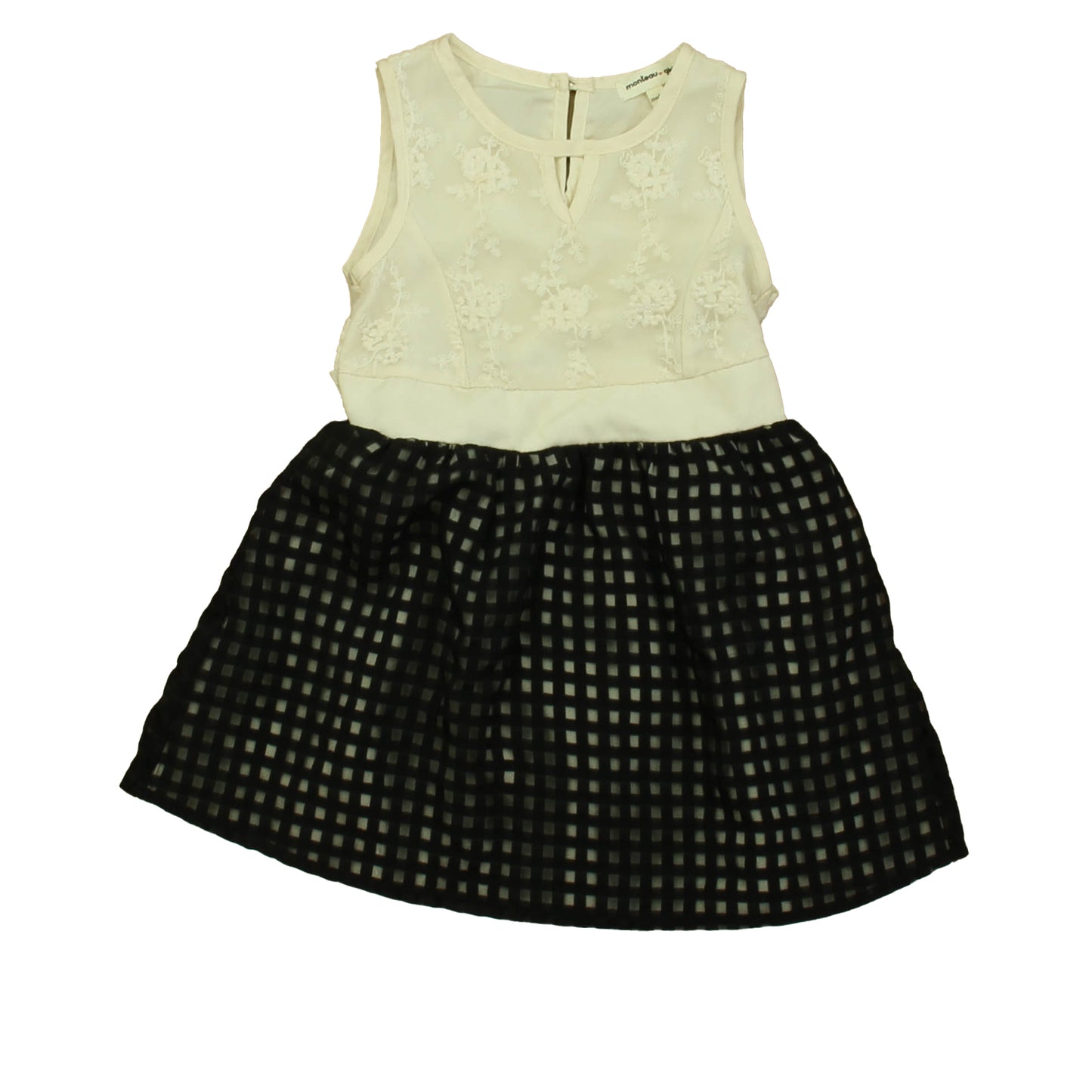 Monteau Girls Girls White | Black Dress Size: 2T White | Black