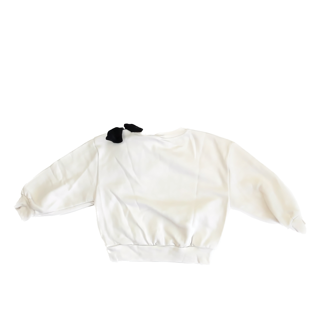 Gap Girls White | Black Sweatshirt Size: S White | Black