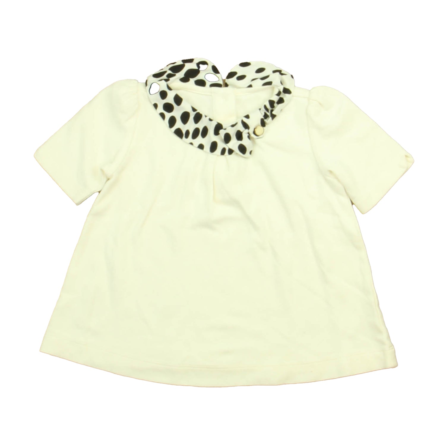 Janie and Jack Girls White | Black Blouse Size: 2T White | Black
