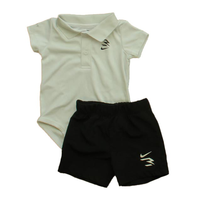 Nike Boys White | Black Apparel Sets Size: 3-6 Months White | Black